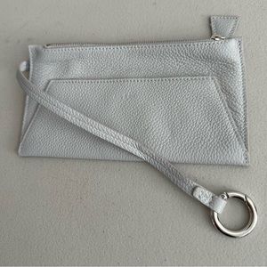 A-K-R-I-S Leather detachable zip pouch
